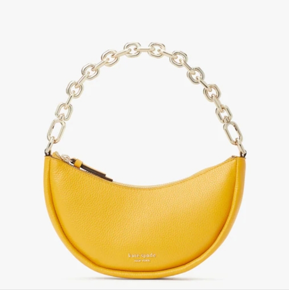 Kate Spade smile pebble leather Chain shoulder bag Crossbody - Picture 1 of 8